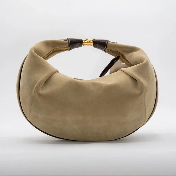 Songmont Large Luna Hobo Bag Dune Suede - Picture 7 of 12